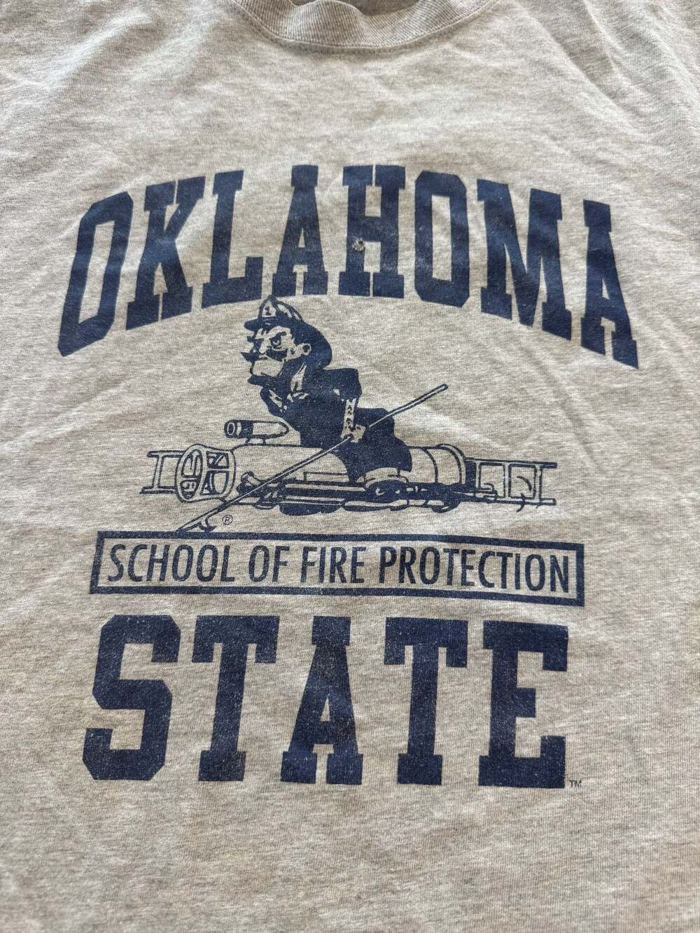 Y2K Oklahoma State School of Fire Protection Graphic T-Shirt